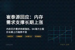 崔泰源回应：内存需求支撑长期上涨