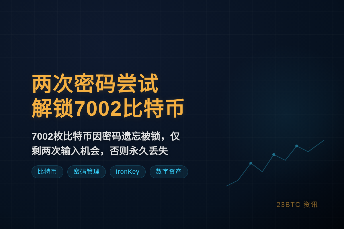 程序员仅剩两次密码尝试解锁7002枚比特币插图1 程序员仅剩两次密码尝试解锁7002枚比特币