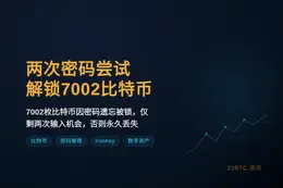 程序员仅剩两次密码尝试解锁7002枚比特币