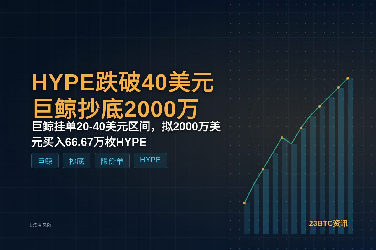 HYPE跌破40美元巨鲸抄底2000万插图1 HYPE跌破40美元巨鲸抄底2000万