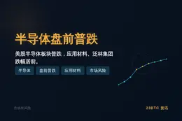 半导体盘前普跌 应用材料跌6.1%