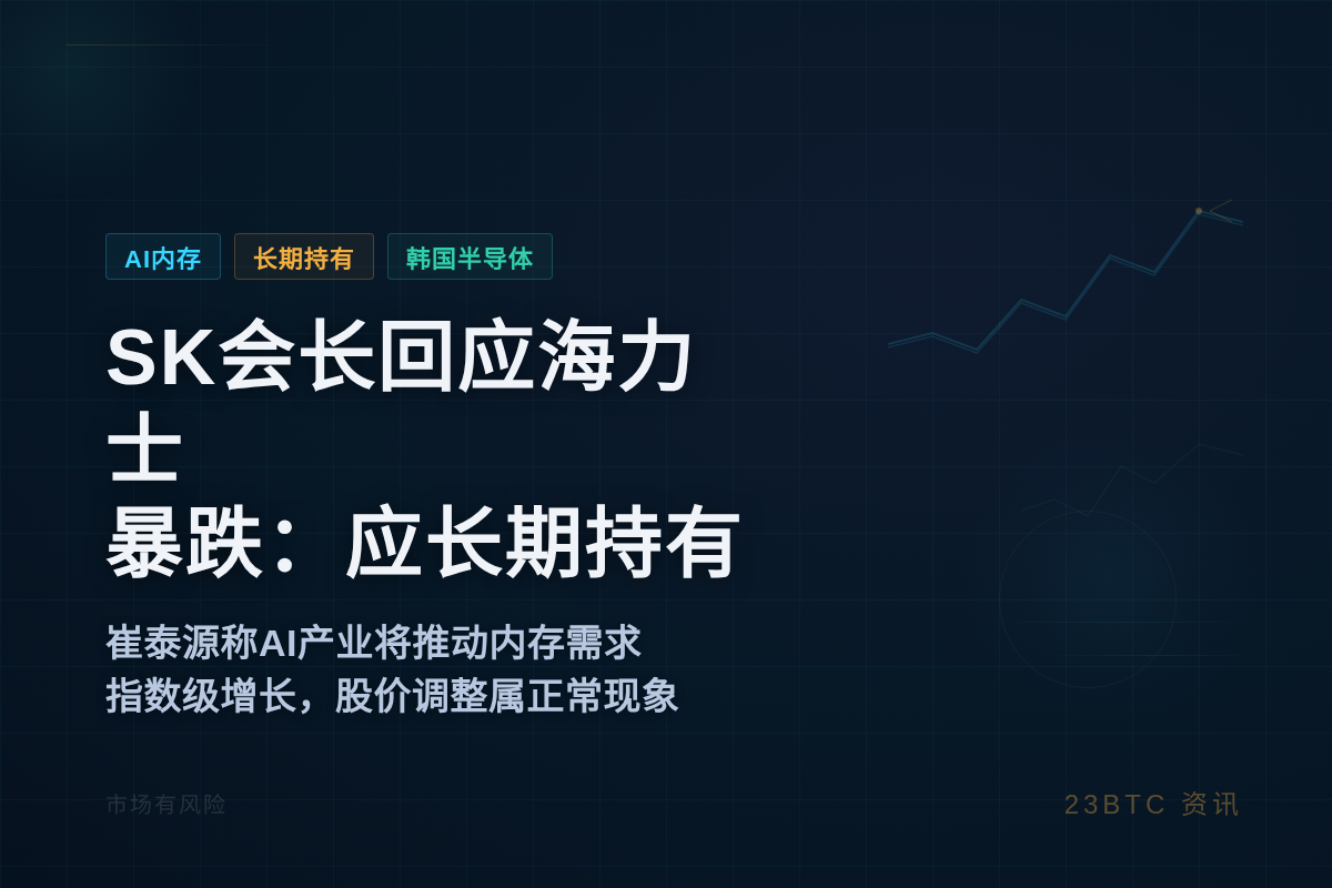 SK会长回应海力士暴跌:应长期持有插图1 SK会长回应海力士暴跌:应长期持有