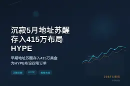 沉寂5月地址苏醒，存入415万布局HYPE