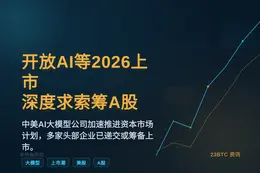 开放AI等2026上市，深度求索筹A股