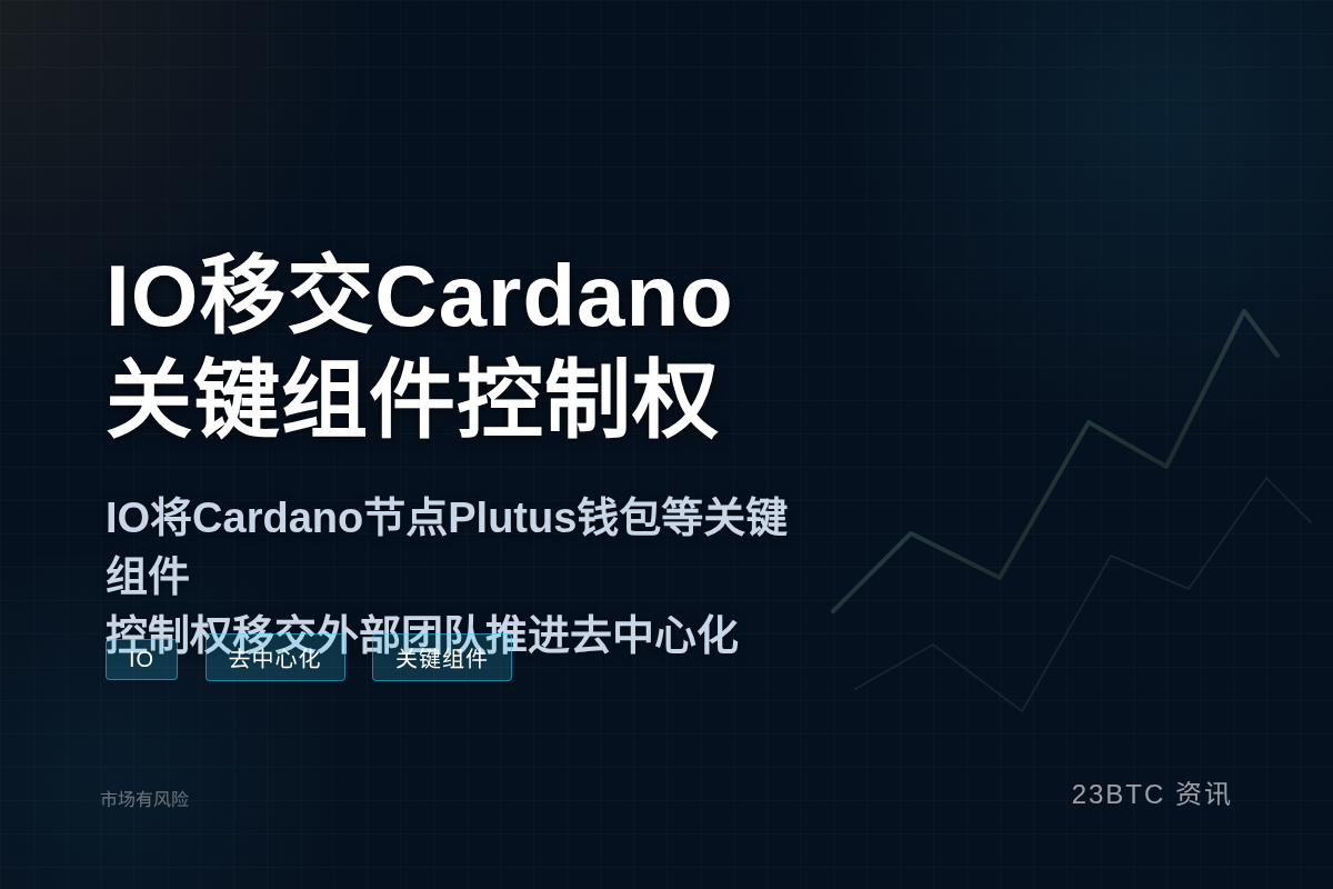 IO八月移交Cardano关键组件控制权插图1 IO八月移交Cardano关键组件控制权