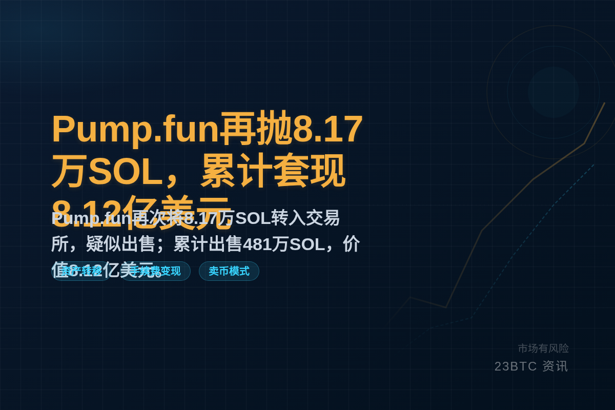 Pump.fun再抛8.17万SOL,累计套现8.12亿美元插图1 Pump.fun再抛8.17万SOL,累计套现8.12亿美元