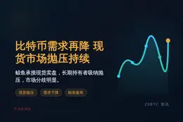 比特币需求再降 现货市场抛压持续
