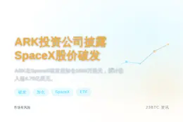 ARK投资公司披露SpaceX股价破发