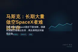 马斯克：长期大量做空SpaceX者难以生存