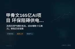 甲骨文165亿AI项目环保受阻调整供电
