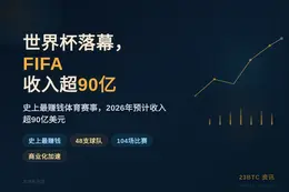 世界杯落幕，FIFA收入超90亿