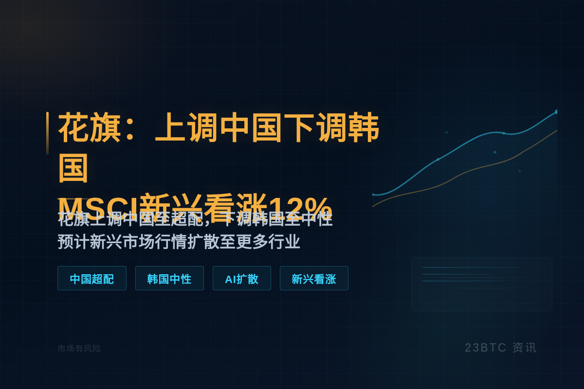花旗:上调中国下调韩国,MSCI新兴看涨12%插图1 花旗:上调中国下调韩国,MSCI新兴看涨12%