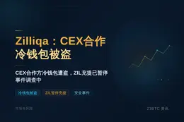 Zilliqa：CEX合作冷钱包被盗