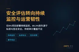 加密机构安全评估转向持续监控与运营韧性