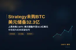 Strategy未购BTC，储32.3亿