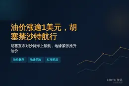 油价涨逾1美元，胡塞禁沙特航行
