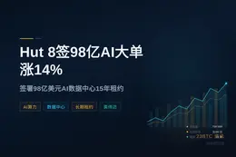 Hut 8签98亿AI大单股价涨14%