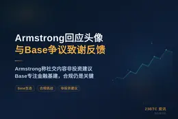 Armstrong回应头像与Base争议致谢反馈