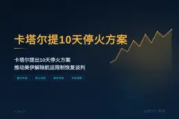 卡塔尔提10天停火方案
