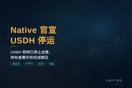 Native 官宣 USDH 停运