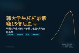 韩大学生杠杆炒股赚15倍后血亏