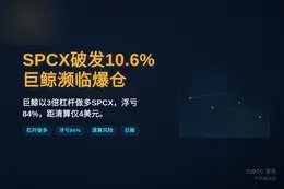 SpaceX破发10.6%巨鲸4美元爆仓