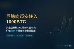 远古巨鲸转入币安1000BTC6556万