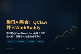 腾讯AI整合：QClaw并入WorkBuddy