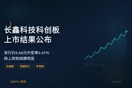 长鑫科技科创板上市结果公布