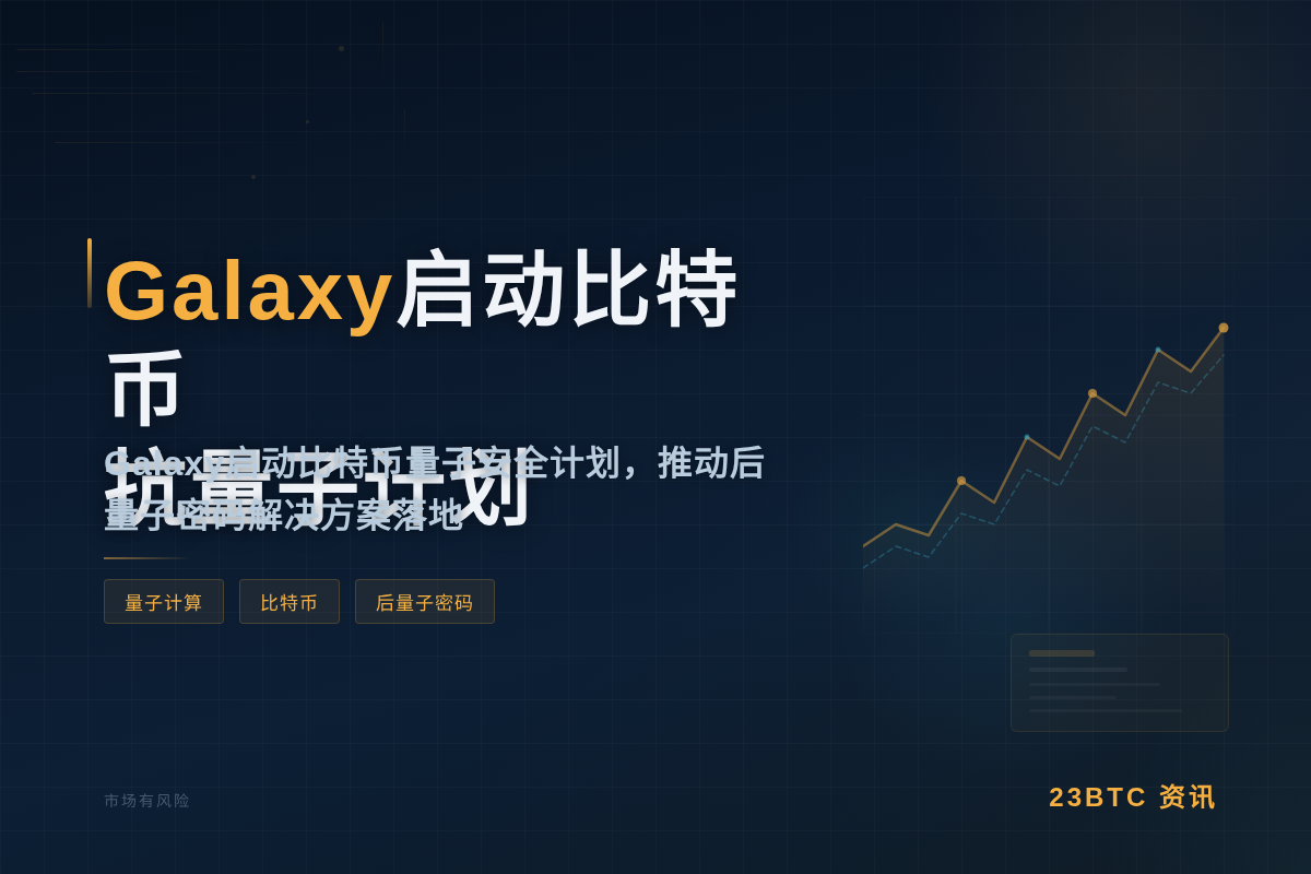 Galaxy启动比特币抗量子计划