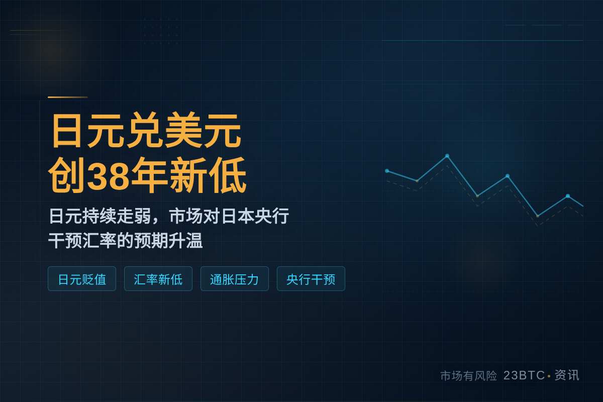 日元兑美元创38年新低