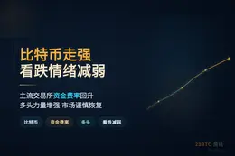 比特币走强，主流交易所看跌减弱