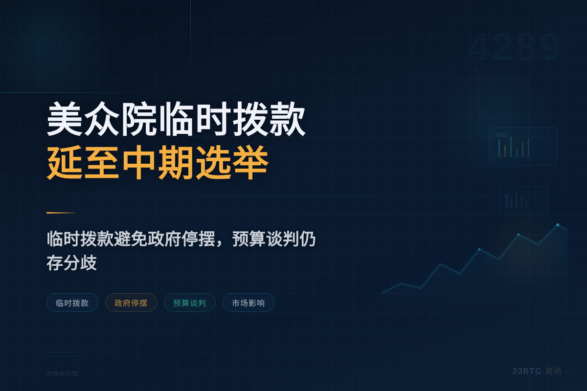 美众院临时拨款延至中期选举