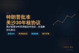 特朗普批准美沙30年核协议