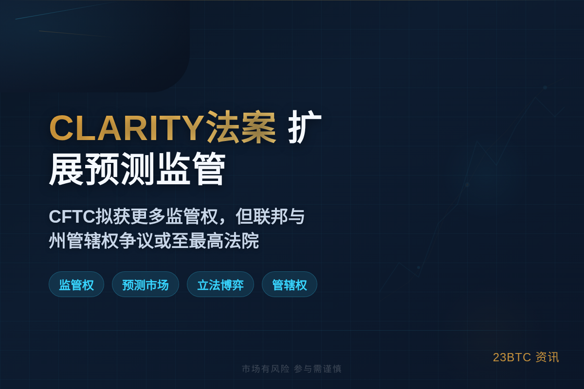 CLARITY法案扩大CFTC预测市场监管权