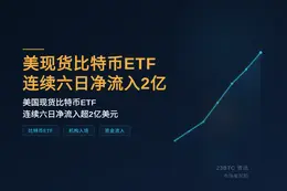 美现货比特币ETF连续六日净流入2亿