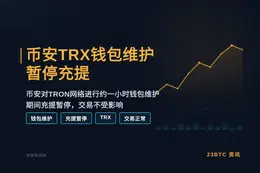 币安7.23TRX钱包维护暂停充提约1h