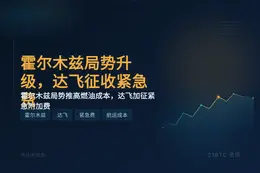 霍尔木兹局势升级，达飞征收紧急费