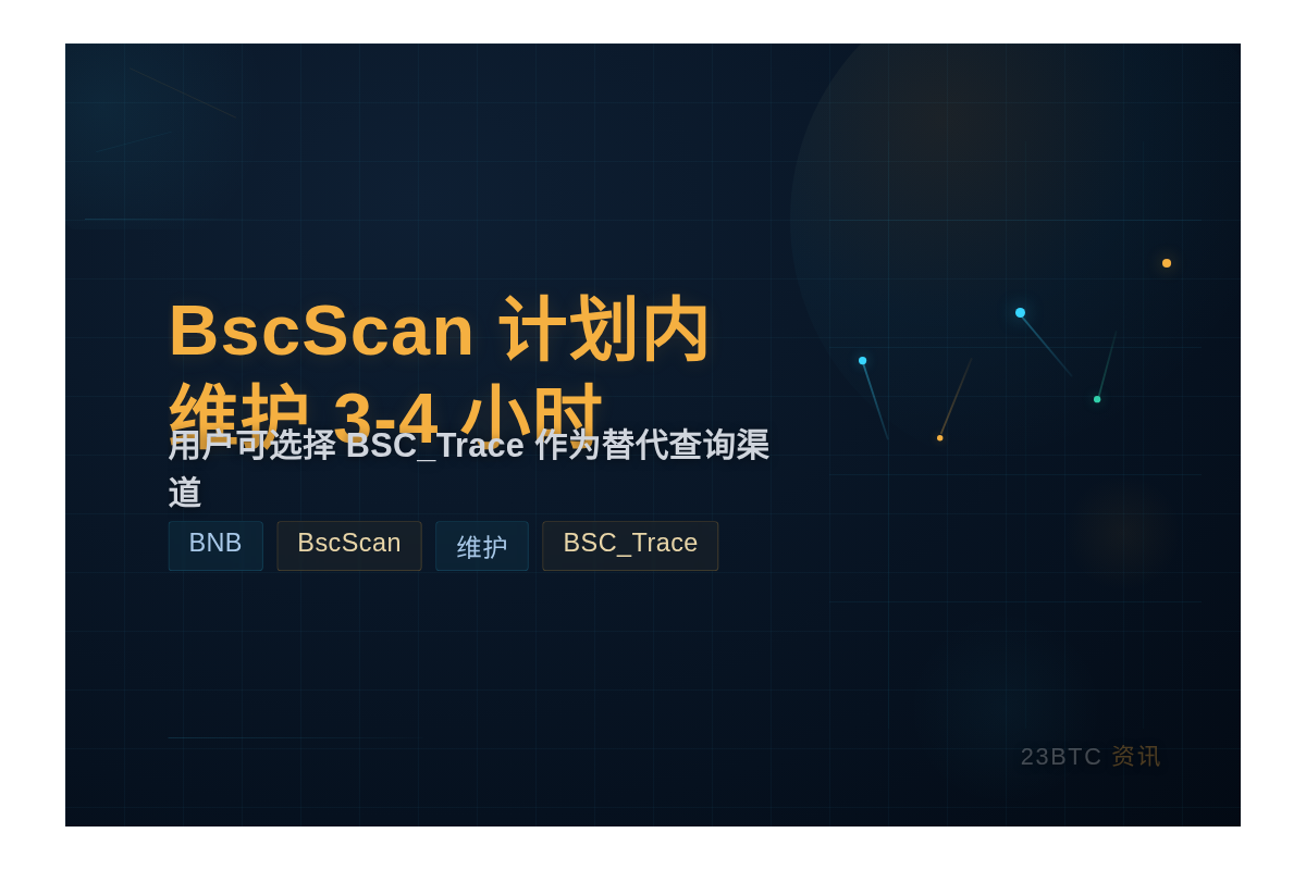 BscScan 7月22日维护3-4小时插图1 BscScan 7月22日维护3-4小时