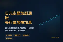 日元走弱加剧通胀，央行或加快加息