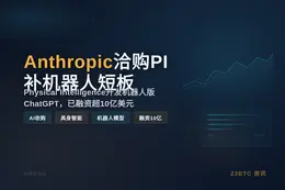 Anthropic曾洽购PI补机器人短板