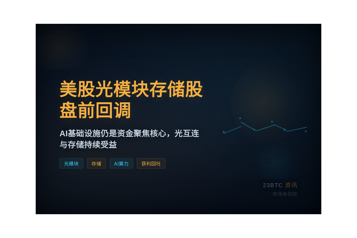 美股光模块存储股盘前回调插图1 美股光模块存储股盘前回调