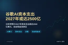 谷歌AI资本支出2027年或达2500亿