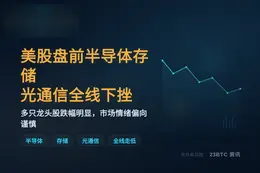 美股盘前半导体存储光通信全线下挫