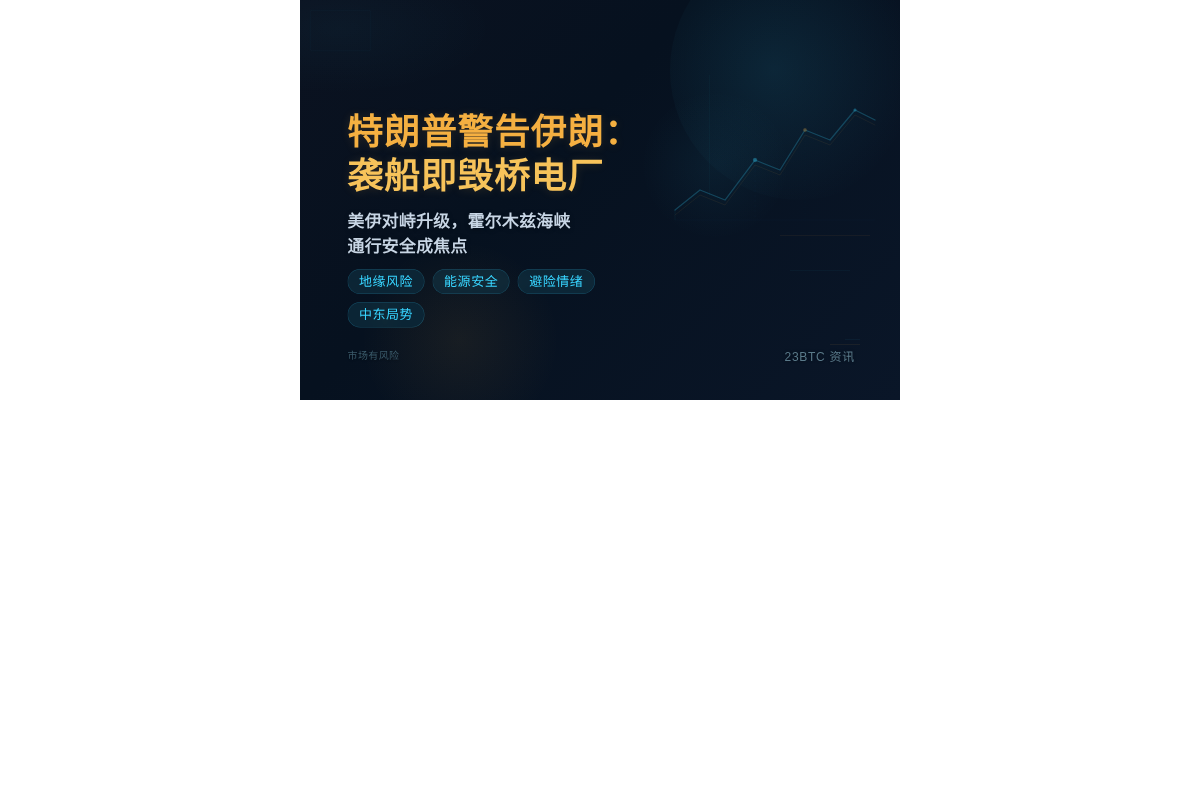 特朗普警告伊朗:袭船即毁桥电厂插图1 特朗普警告伊朗:袭船即毁桥电厂