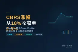 CBRS涨幅从18%收窄至2.5%