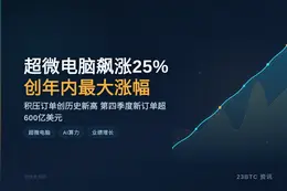 超微电脑飙涨25%创年内最大涨幅