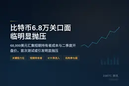比特币6.8万关口面临明显抛压
