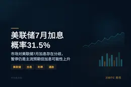 美联储7月加息概率31.5%