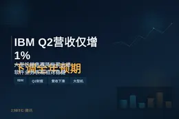 IBM Q2营收仅增1% 下调全年预期